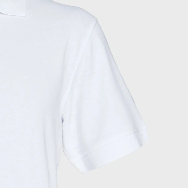 Polera Pique Hombre 80/20 M/C Blanca