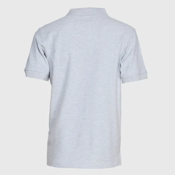Polera Pique Hombre 80/20 M/C Gris Pizarra
