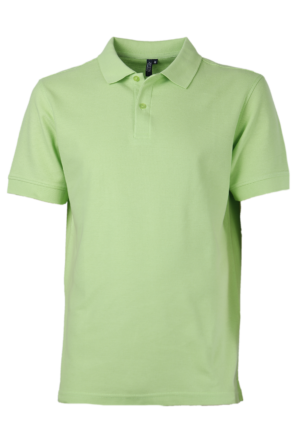 Polera Pique Hombre 80/20 M/C Verde Pistacho