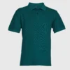 Polera Pique Hombre 80/20 M/C Verde Petróleo