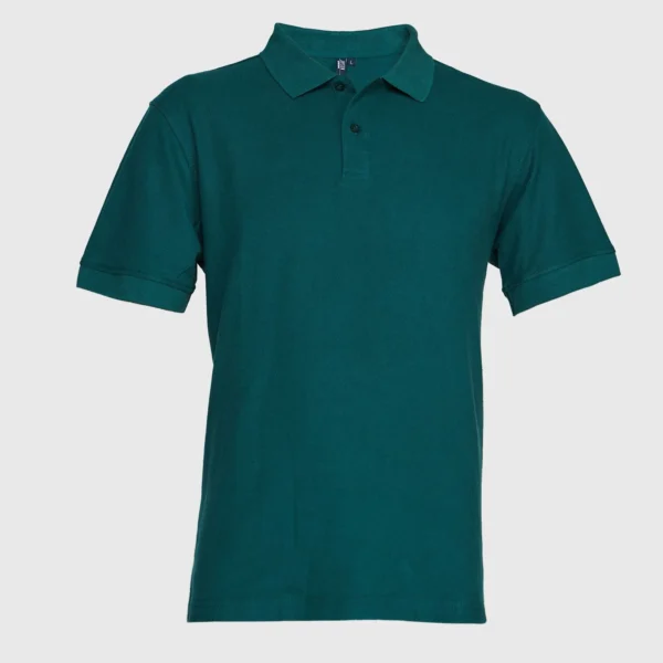 Polera Pique Hombre 80/20 M/C Verde Petróleo
