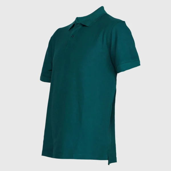 Polera Pique Hombre 80/20 M/C Verde Petróleo