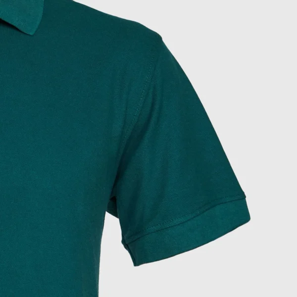 Polera Pique Hombre 80/20 M/C Verde Petróleo