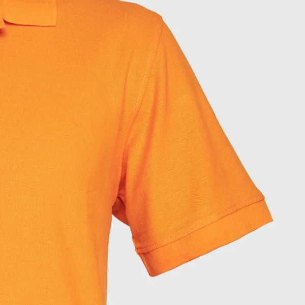 Polera Pique Hombre 80/20 M/C Naranjo Claro