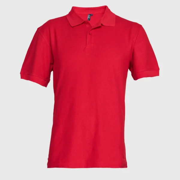 Polera Pique Hombre 80/20 M/C Roja