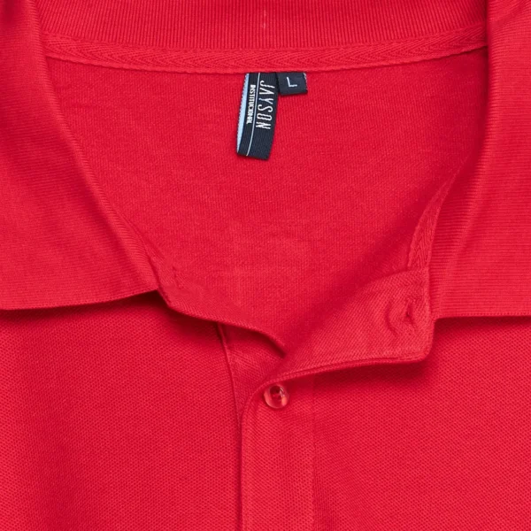 Polera Pique Hombre 80/20 M/C Roja