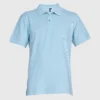 Polera Pique Hombre 80/20 M/C Celeste Claro