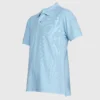 Polera Pique Hombre 80/20 M/C Celeste Claro
