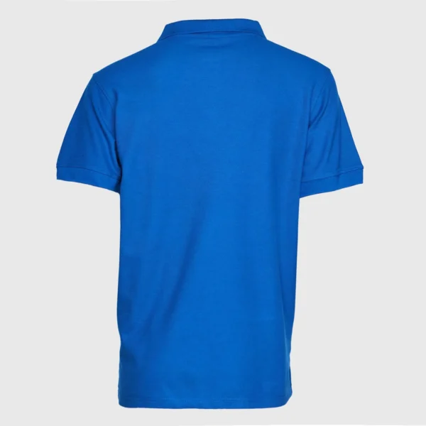 Polera Pique Hombre 80/20 M/C Azul Rey
