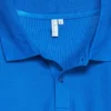 Polera Pique Hombre 80/20 M/C Azul Rey