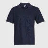Polera Pique Tc Mc Hombre Azul Marino