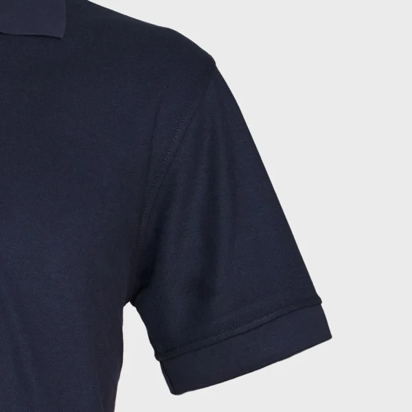 Polera Pique Tc Mc Hombre Azul Marino