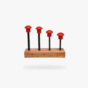 Tapón Plástico para Punta de Hierro Rojo