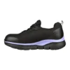 Zapatilla De Seguridad de Seguridad Skechers Evzan Negro/Morado Mujer