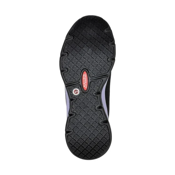 Zapatilla De Seguridad de Seguridad Skechers Evzan Negro/Morado Mujer