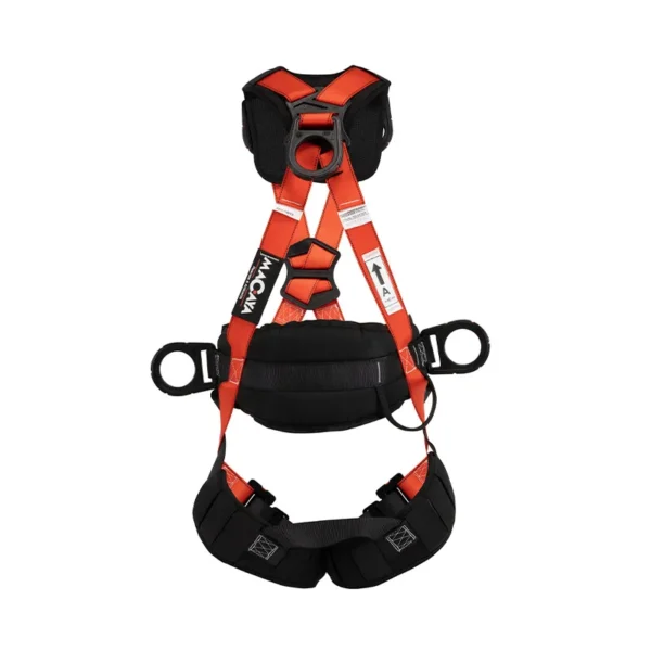 Arnés 4 Argollas Dieléctrico Extracción + Argollas Hombros con Faja, Muslera y Espalda