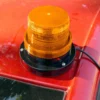 Baliza Vehicular Cilíndrica con Base Magnética Ámbar a 12v