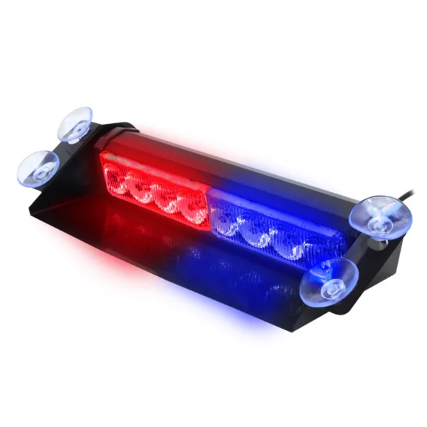 Baliza Vehicular LED para Parabrisas Color Rojo - Azul