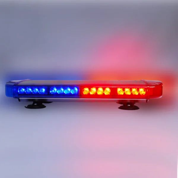 Baliza Magnética Vehicular Color Rojo/Azul 54 cm