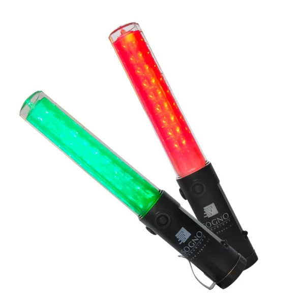 Bastón Luminoso Rojo/Verde Recargable 27cm