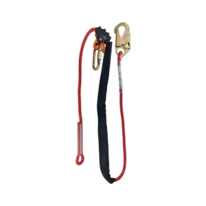 Cabo Sujeción Python LXX Mosquetón 107 ANSI/ Bloqueador BK, Forrado en Cuero 1.8 M