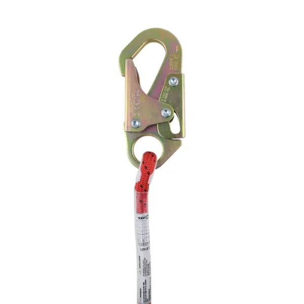 Cabo Sujeción Python LXX Mosquetón 107 ANSI/ Bloqueador BK, Forrado en Cuero 1.8 M