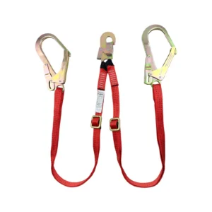 Cabo de Vida en Y en Cinta Plana Regulable Mosquetón Escala