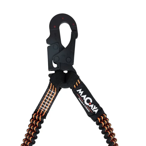 Cabo de Vida en Y Dieléctrico Cinta Tubular Mosquetón Escala