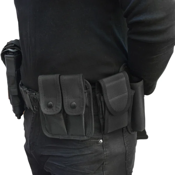 Cinturón Táctico Múltiples Fundas para Seguridad