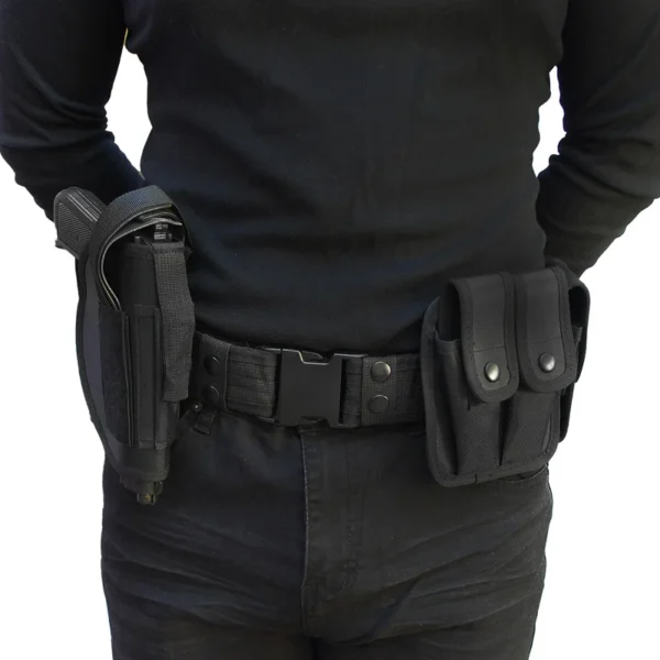 Cinturón Táctico Múltiples Fundas para Seguridad