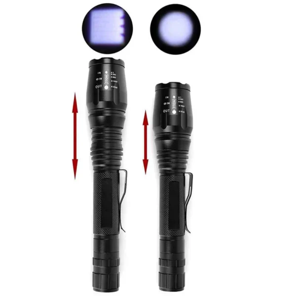 Linterna LED Recargable de 19cm