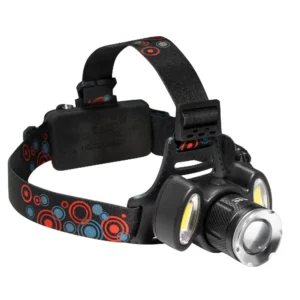 Linterna Cintillo 3 LED Recargable Alcance 100m