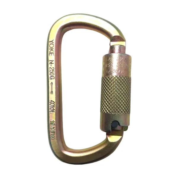 Mosquetón Halt Carabinero Acero 3 Tiempos 40 kN N-250G-TR