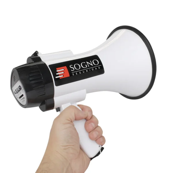 Megáfono Mini Recargable con Grabación y Sirena 15 Watts