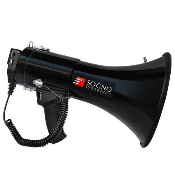 Megáfono Sogno 50W Recargable Rango 800m