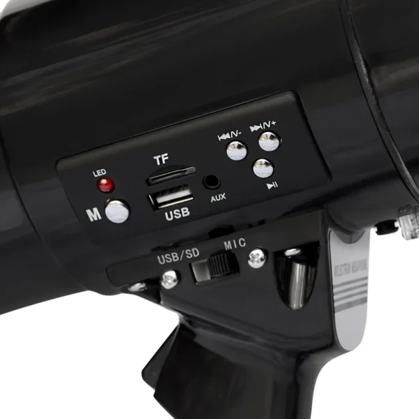 Megáfono Sogno 50W Recargable Rango 800m