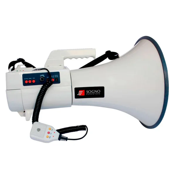 Megáfono Sogno 75W Recargable Rango 2000m