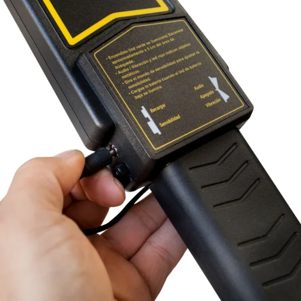 Paleta Detectora de Metales con Vibración