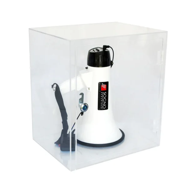 Caja Acrílica de Emergencia con Megáfono CT1003