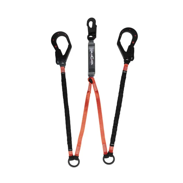 Amortiguador en Y Orca en Cinta Plana Mosquetón Escala Dieléctrico