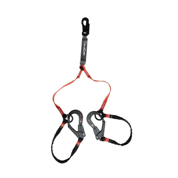 Amortiguador en Y Orca en Cinta Plana Mosquetón Escala Dieléctrico