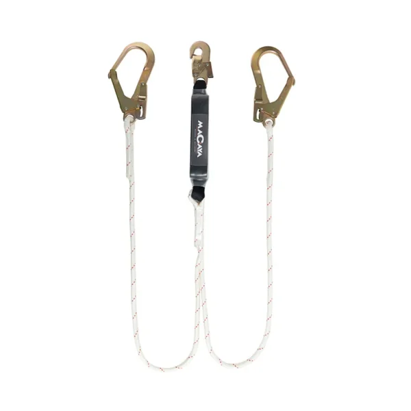 Amortiguador en Y en Cuerda Trenzada Mosquetón Escala