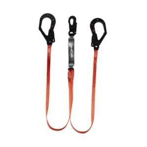 Amortiguador en Y en Cinta Plana Mosquetón Escala Dieléctrico