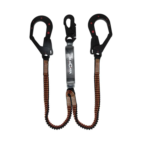 Amortiguador en Y en Cinta Tubular Mosquetón Escala Dieléctrico