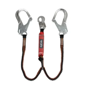 Amortiguador en Y en Cinta Tubular Mosquetón Escala Aluminio