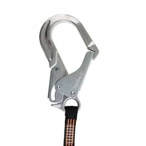 Amortiguador en Y en Cinta Tubular Mosquetón Escala Aluminio