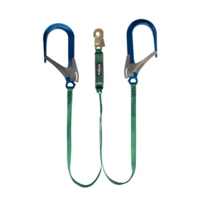 Amortiguador en Y en Cinta Ignífuga Mosquetón Orión