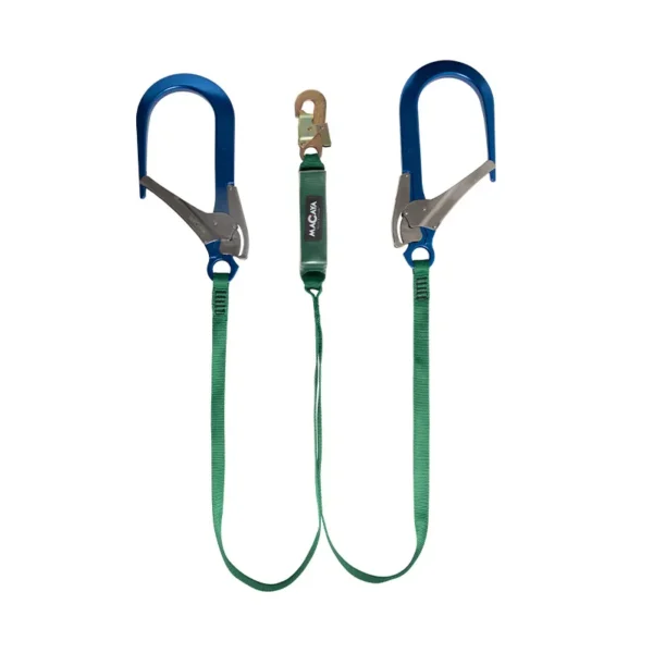 Amortiguador en Y en Cinta Ignífuga Mosquetón Orión