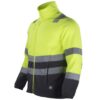 Micropolar Hi-Vis Clase 2 Bi-Color Manga Larga Hombre Amarillo Flúor/Gris Oscuro