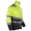 Micropolar Hi-Vis Clase 2 Bi-Color Manga Larga Hombre Amarillo Flúor/Gris Oscuro